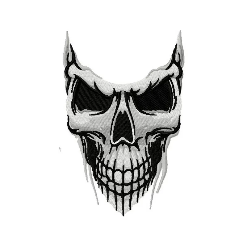 Disgusting skull 2 embroidery design featuring a unique skull and bones pattern for creative projects.