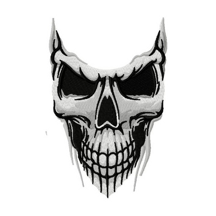 Disgusting skull 2 embroidery design - Embroidery Design