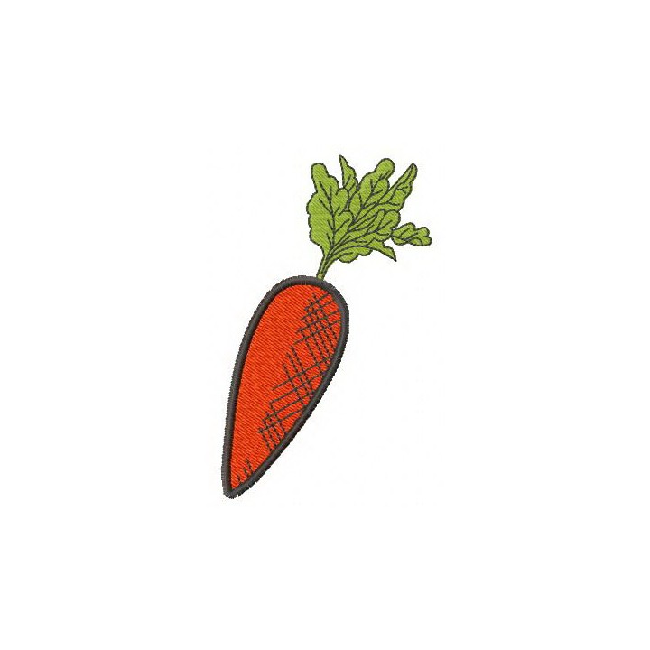 Carrot embroidery design - Embroidery Design