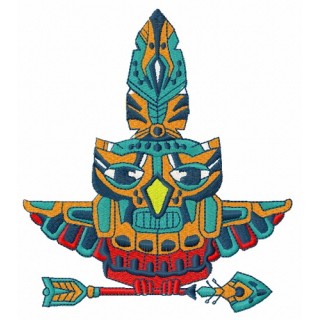 Owl totem 3 embroidery design - Embroidery Design