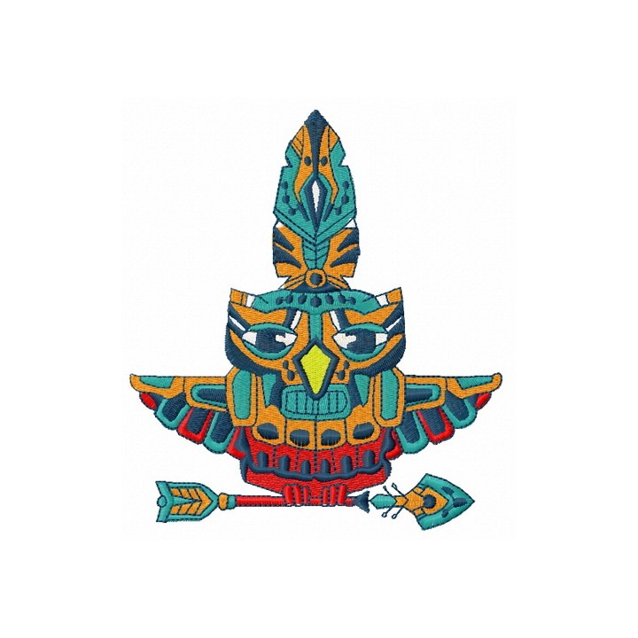 Owl totem 3 embroidery design - Embroidery Design