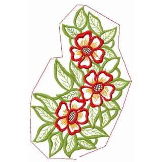 Flower lace 6 embroidery design - Embroidery Design