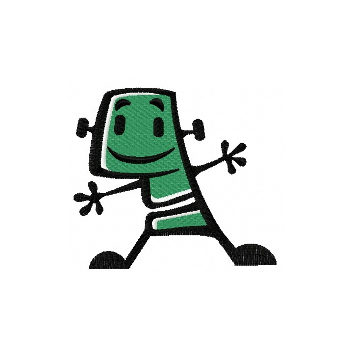 Robot 2 embroidery design - Embroidery Design