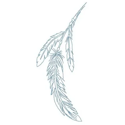 Weightless feathers embroidery design showcasing delicate feather motifs for creative stitching projects.