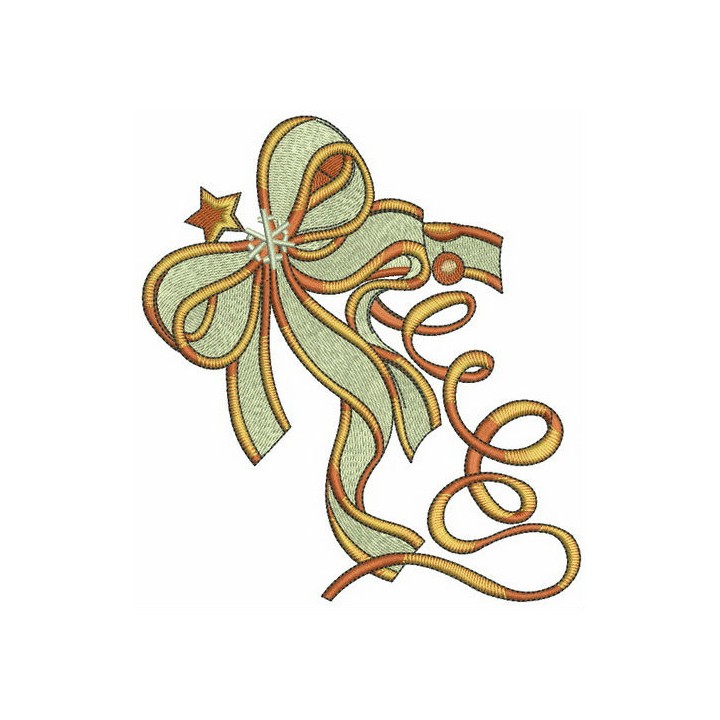 Silk bow embroidery design - Embroidery Design