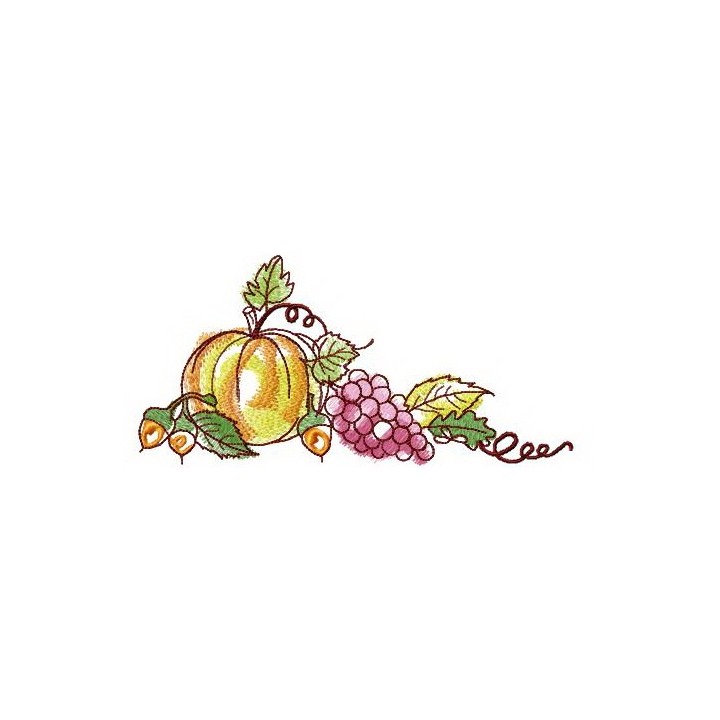 Autumn still life embroidery design - Embroidery Design