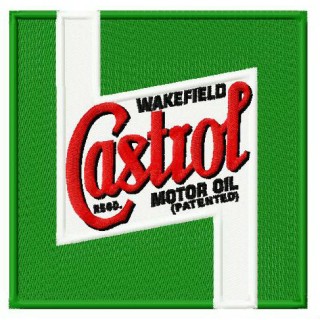 Castrol logo embroidery design - Embroidery Design