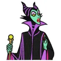 Maleficent 3 embroidery design featuring intricate details, inspired by Sleeping Beauty for creative stitching projects.