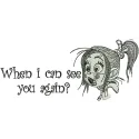 Preview of the 'When I Can See You Again?' embroidery design inspired by Wreck-It Ralph, showcasing stitched motifs.