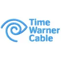 Embroidery design of the Time Warner Cable logo, showcasing intricate stitching details for telecommunications projects.