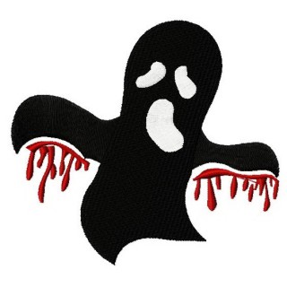 Bloody ghost embroidery design - Embroidery Design