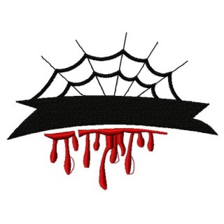 Bloody web embroidery design - Embroidery Design
