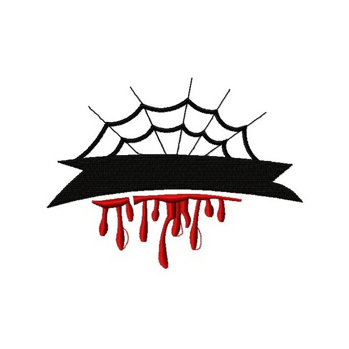 Bloody web embroidery design - Embroidery Design