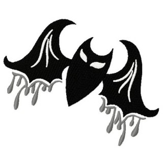 Bloody bat embroidery design - Embroidery Design