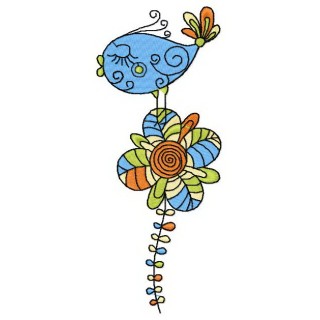 Royal bird 3 embroidery design - Embroidery Design