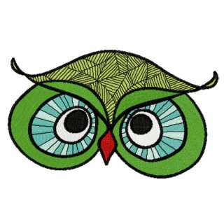 Autumn forest owl 2 embroidery design - Embroidery Design