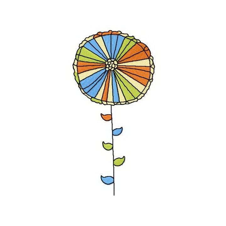 Magic flower embroidery design - Embroidery Design