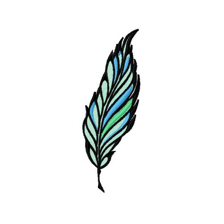 Feather 13 embroidery design - Embroidery Design