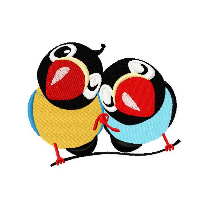 Loving birds 3 embroidery design - Embroidery Design