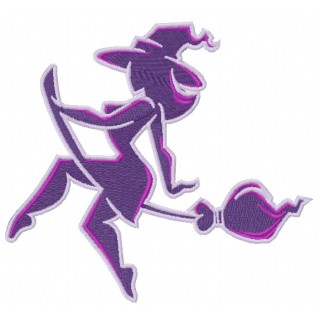 Sexy witch 6 embroidery design - Embroidery Design