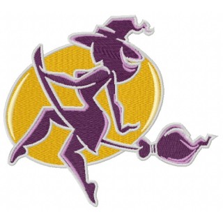 Sexy witch 5 embroidery design - Embroidery Design