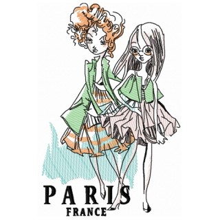 French fashion-mongers 4 embroidery design - Embroidery Design