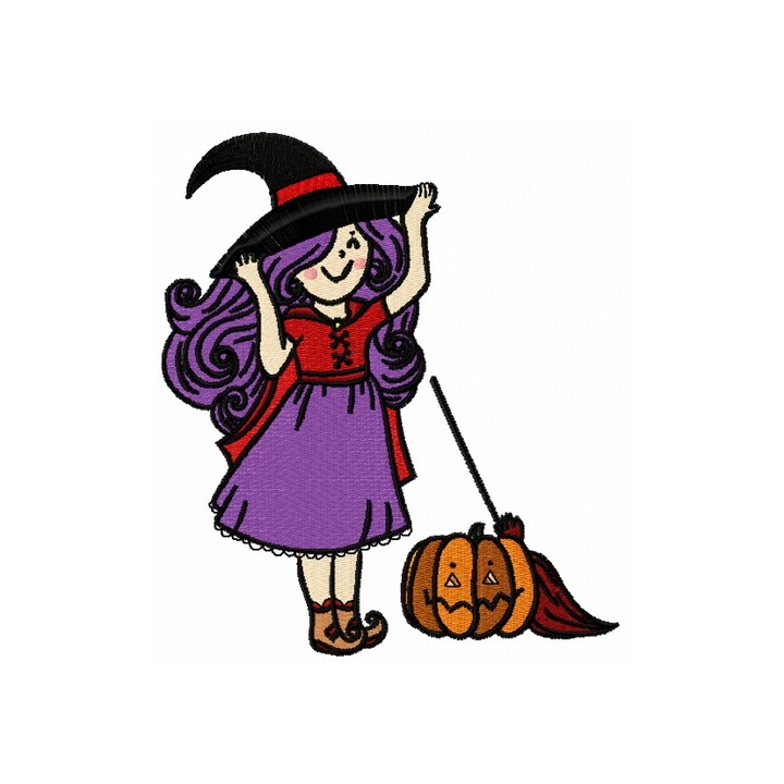 Little witches 4 embroidery design - Embroidery Design