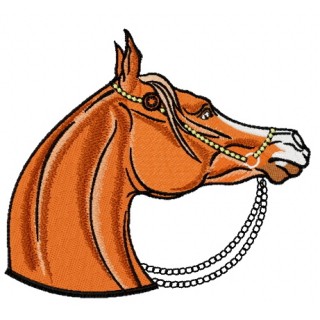 Horse with pearl bridle 4 embroidery design - Embroidery Design