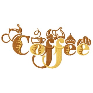 Coffee 4 embroidery design - Embroidery Design