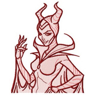 Maleficent embroidery design - Embroidery Design