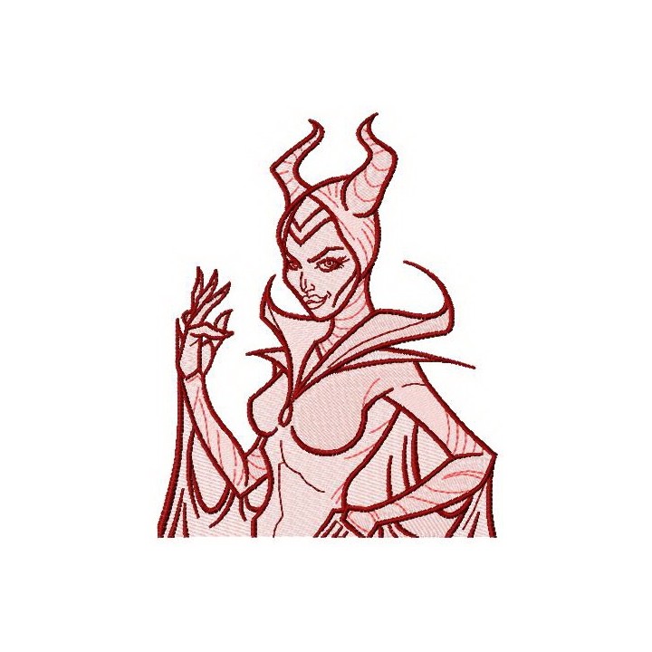 Maleficent embroidery design - Embroidery Design