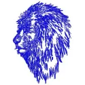 Lion 2 embroidery design showcasing a detailed lion motif, perfect for stitching on apparel or accessories.