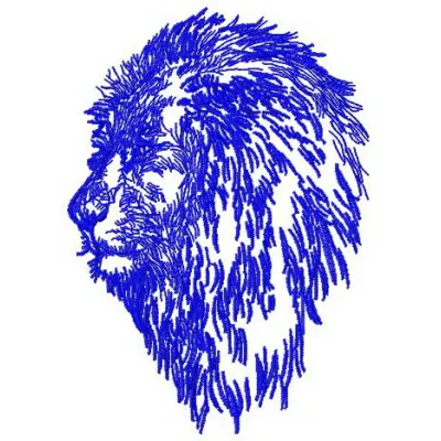 Lion 2 embroidery design showcasing a detailed lion motif, perfect for stitching on apparel or accessories.