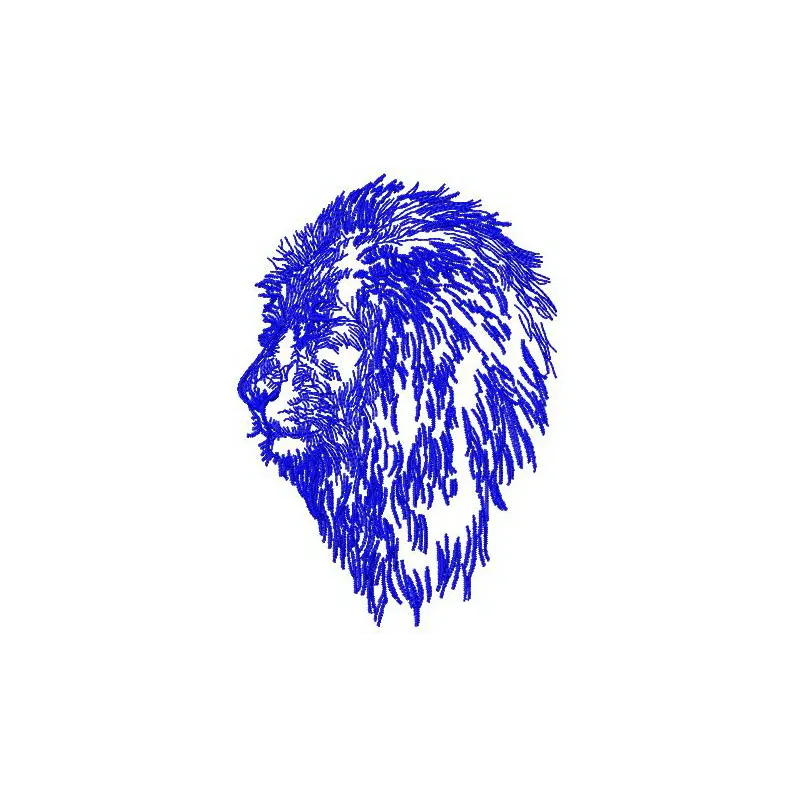 Lion 2 embroidery design showcasing a detailed lion motif, perfect for stitching on apparel or accessories.