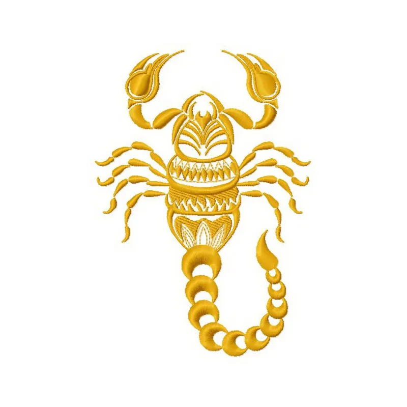 Preview of Scorpion 2 embroidery design showcasing intricate stitching patterns for creative projects.