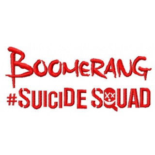 Suicide Squad Boomerang 3 embroidery design - Embroidery Design