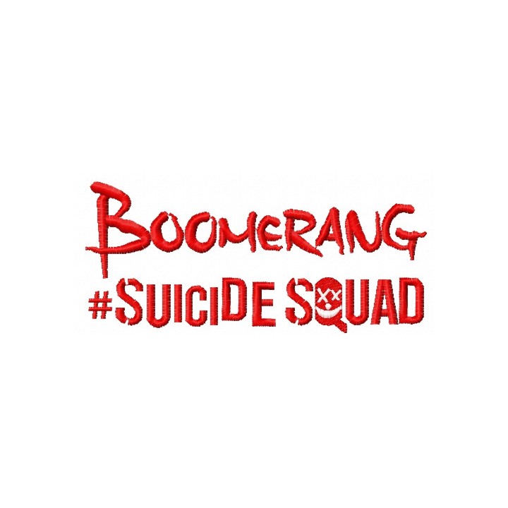 Suicide Squad Boomerang 3 embroidery design - Embroidery Design