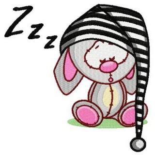 Mouse in striped hat embroidery design - Embroidery Design