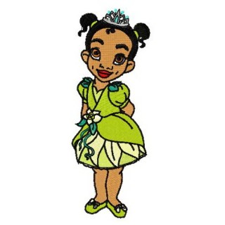 Young Tiana embroidery design - Embroidery Design