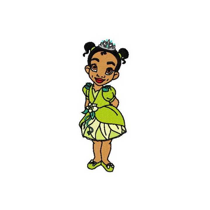 Young Tiana embroidery design - Embroidery Design