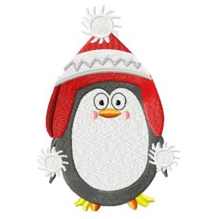 Christmas penguin 3 embroidery design - Embroidery Design
