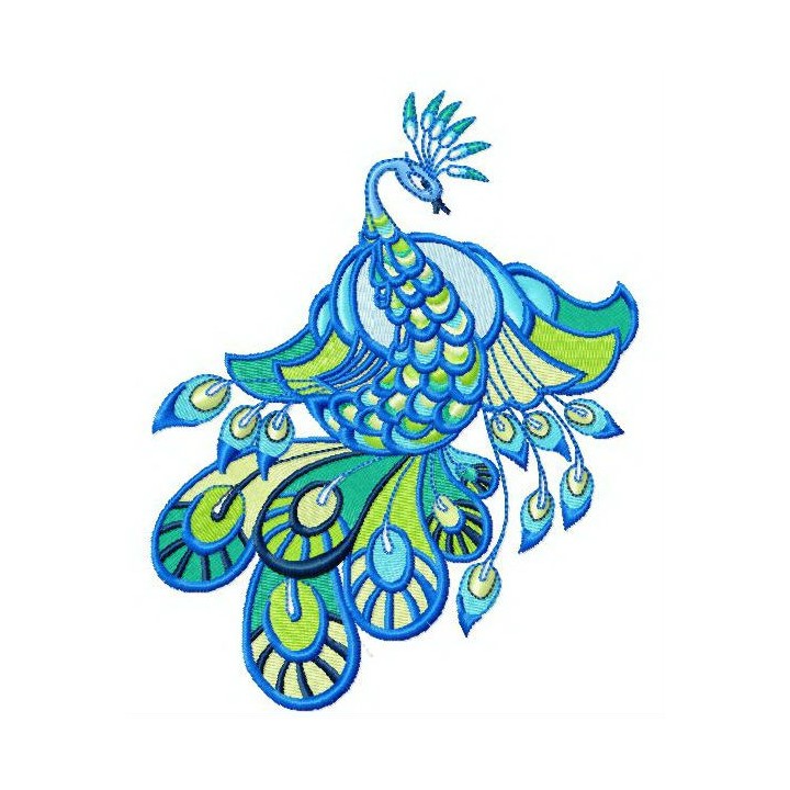 Peacock 2 embroidery design - Embroidery Design