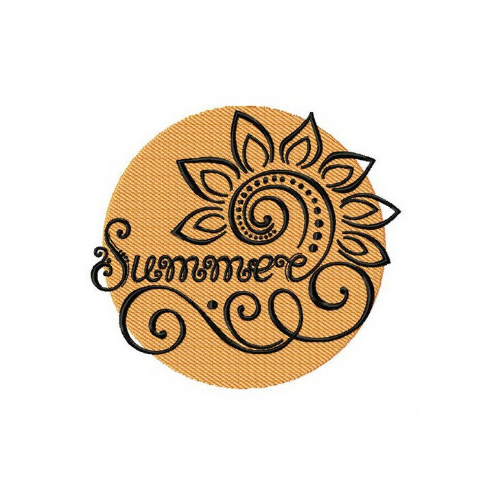 Summer 2 embroidery design - Embroidery Design