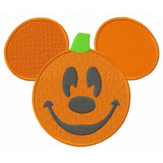 Mickey Mouse funny pumpkin embroidery design - Embroidery Design