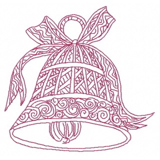 Christmas bell 4 embroidery design - Embroidery Design