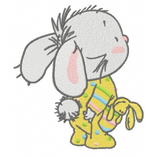 Baby bunny 2 embroidery design - Embroidery Design