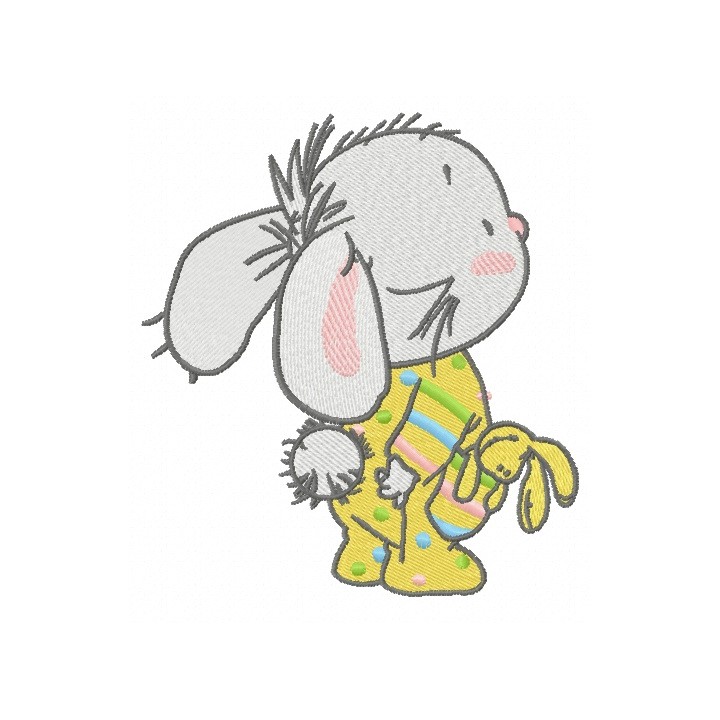 Baby bunny 2 embroidery design - Embroidery Design
