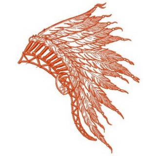 Warbonnet embroidery design - Embroidery Design