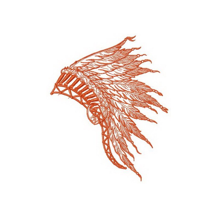 Warbonnet embroidery design - Embroidery Design