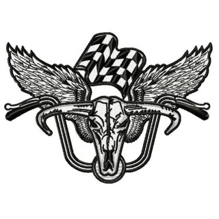 Biker's wings 2 embroidery design - Embroidery Design